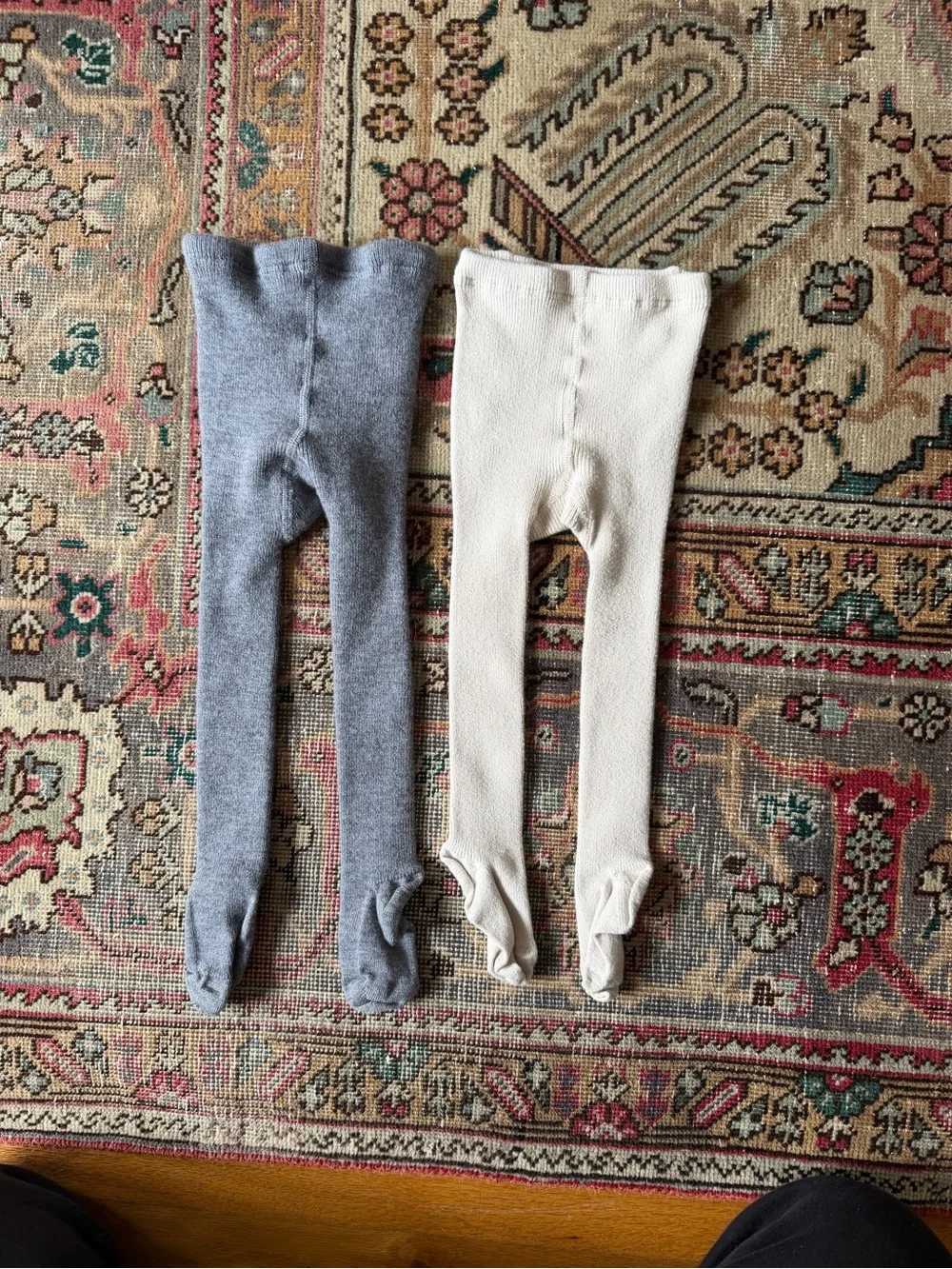 Selana of Switzerland Wool Blend Tights, 2 pairs EUC